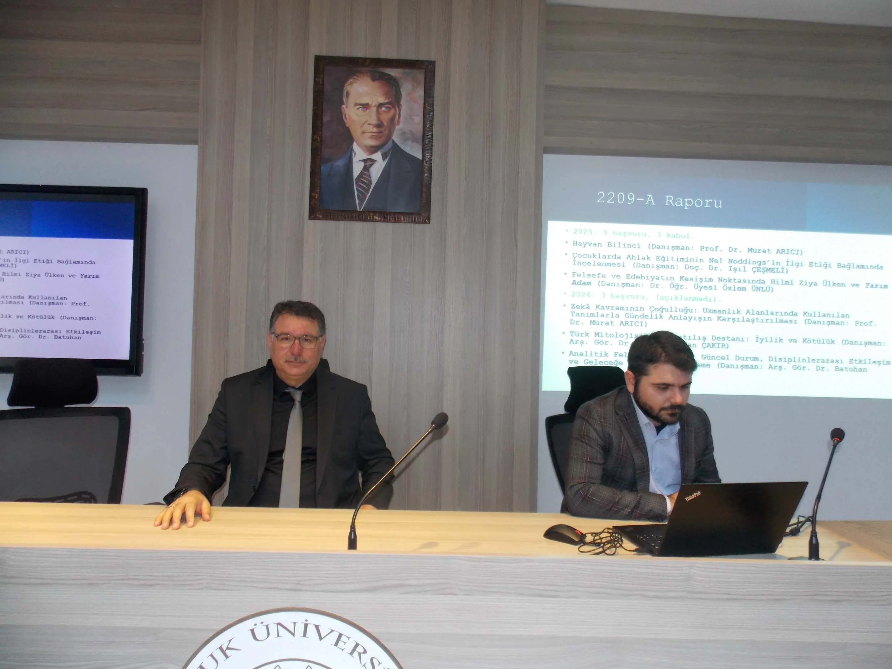 Akademik Üretkenlik Göz Doldurdu: Sayın Rektör Yardımcısı Zeki Bayramoğlu’ndan Felsefe Bölümü’ne Tebrik
